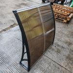 Split Panel Polycarbonate Awning with Plastic Frame for Doors Windows for sale