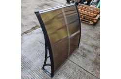 China Split Panel Polycarbonate Awning with Plastic Frame for Doors Windows supplier
