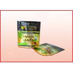 Stand Up Herbal Leaves Printed k Bags Resuable Aluminum Foil for sale