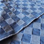 Plaid Jacquard Denim Washed Spring Summer Fabric 12s 60*50 10OZ 160cm for sale