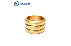 China CNC Brass Parts, Brass Precision Components, Custom Processed Brass Rings supplier