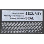 85um 2mil Tamper Proof Security Stickers White Gloss Semi Transfer Low Residue