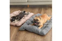 China Memory Foam Folding Pet Bed Mat Deformable Square Dog Crate Beds supplier