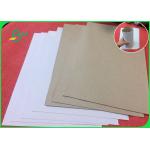 Recycled Wood Pulp White Coated Duplex Board With Grey Back For Notebook for sale