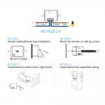 No Battery Wireless Kinetic Switch Rocker Push Button Self Powered Light Switch