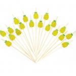 12cm Disposable Cocktail Decorative Bamboo Food Picks Stick Pineapple Bead for sale
