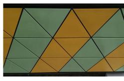 China 1mm Triangular Metal Ceiling Tiles Perforated Aluminium ISO9001 supplier