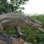 Snowproof 4m Realistic Animatronic Animals Komodo Dragon Model