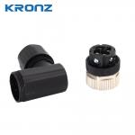 M12 Socket Connector Angle Cable Outlet 4-8mm A-code NBR Seal Material Screw Connection for sale