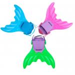 Silicone Rubber Mermaid Tail Swim Fin 3 Colors Fit Youth's Shoes 4cm x 40cm x 16cm for sale