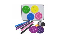 China Children Early Learning Magnetic Fraction Tiles Educational Magnetic Math Puzzle supplier