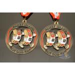 Hot Dog Running Custom Sports Medals Antique Gold Plating Size 50.8*3mm for sale