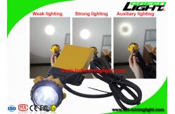 China Hard Hat Rechargeable Mining Headlamp 3 Watt With 4 Level Lighting Mode supplier