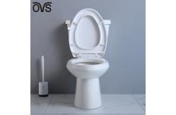 China S-trap 300mm elongated two piece toilet syphon flush Ceramic Smooth Sided supplier