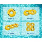 Yellow Thickened Plastic Swim Ring Kayak For Water Park Slide Play for sale