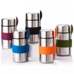 400ml Stainless Steel Vacuum Thermal Insulated Lunch Box Flask With Spoon for sale