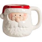 3D Santa Claus Ceramic Anniversary Gift Mug For Christmas Gift OEM for sale