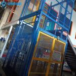 Double Door Two Floors 6 m Warehouse Cargo Elevator Steel Heavy Loads Hydraulic Lifts for sale