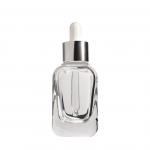 Hot Sale Empty Glass Essential Oil Bottle And Dropper With Aluminum Gold/Silver Skirt for sale