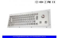 China Rugged Waterproof Industrial Computer Keyboard In Metal With Integrated Trackball supplier