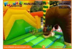 China Animal Inflatable Bounce House Slide Combo With Hand Pringting ROHS EN71 supplier