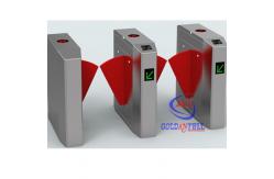 China Remote control security controlled access turnstiles with IR retractable arm supplier