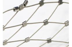 China Balustrade Infill Cable 80x80mm Ferrule Rope Mesh For Staircase supplier