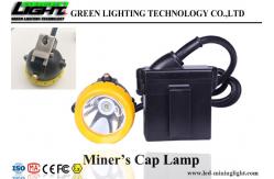 China Waterproof IP68 Underground Mining Cap Lamps Silicon Button Cap Low Power Warning supplier