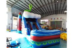 China Playground Castle Combos Inflatable Bounce House With Water Slide supplier