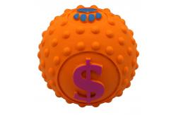 China Squeaker Interactive Dog Chewing Ball Soft Latex Natural Rubber supplier