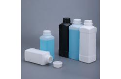 China High Durability Square HDPE Bottle With Tamper Proof Caps Chemical Resistant supplier