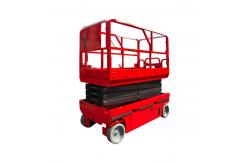 China Red Self Propelled Scissor Lift 450kg Mobile Man Lift 10m Height supplier