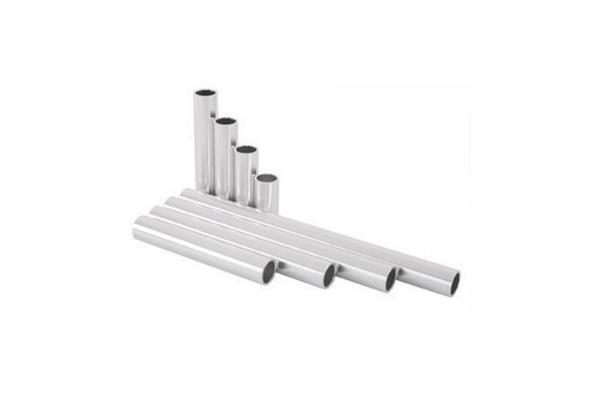 Silvery Anodized Aluminum Tube With CNC Machining , Drilling / Cutting