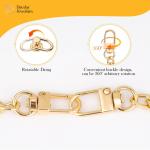 Shoulder Crossbody Gold Chain Bag Strap With Lobster Clasps Diy Handbag Purse