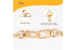 China Shoulder Crossbody Gold Chain Bag Strap With Lobster Clasps Diy Handbag Purse supplier