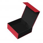 Customized Logo Design Black Rigid Flat Cardboard Magnetic Folding Cajas Regalo For Cosmetics Gift Packaging for sale
