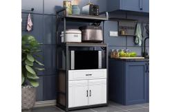 China 1820mm Multi Layer Kitchen Shelf 4 Layers Microwave Oven Cabinet With Drawer supplier