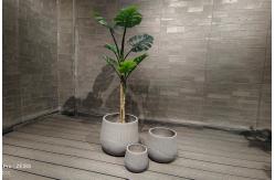 China Indoor Hotel Garden Home Reinforced Clay Planter Fiber Clay Modern Design supplier