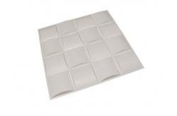 China Fire Prevention Waterproof Decorative 3D Wall Panels 19.7x19.7inch supplier