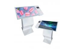 China Ips Screen Interactive Touch Kiosk With Scanner Receipt Printer supplier