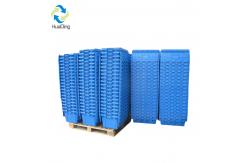 China 600*400*315 plastic stackable turnover box with lid plastic moving crate supplier
