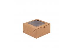 China Compostable Rectangular Cake Box With Window For Wedding Afternoon Tea supplier
