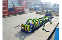China Radical Run Extreme Inflatable Obstacle Challenges , Inflatable Slide Run supplier