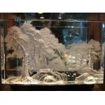 Graphic Design 3D Clear Carved 5mm SGCC Crystal Acrylic Glass