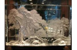 China Graphic Design 3D Clear Carved 5mm SGCC Crystal Acrylic Glass supplier