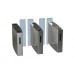 Glass Sliding Access Control Turnstiles Infrared Photocell Sensor Body Height