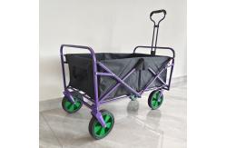 China Folding Wagon Stroller Retractable Handle Practical Camping Cart Custom Wheel supplier