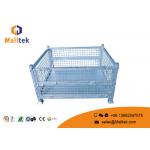 Molded Rolling Stackable Pallet Containers Lockable Stainless Steel Material for sale