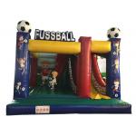 Inflatable soccer combo popular inflatable fussball jump with slide on sale customized inflatable football jump house for sale