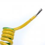 Flame Retardant PU Jacket XLPE Insulated TPU Coiled Cable for Installation Equipment for sale